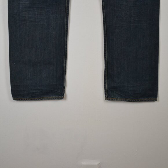 Levis 501 Denim Jeans Mens 40/32 Button Fly Big Mans 5 Pocket Straight Leg Pants - Picture 5 of 9
